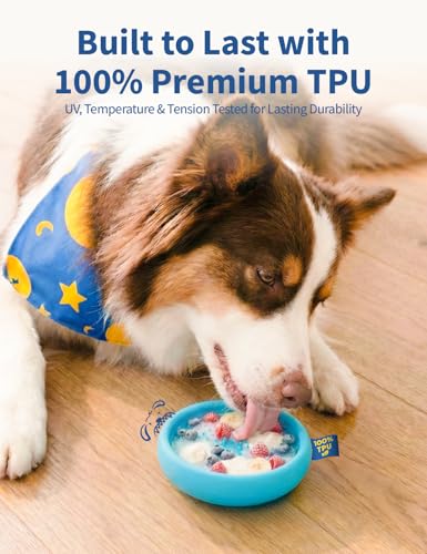 2-in-1 Dog Freezer Bowl & Licking Mat, Frozen Dog Treat Toy