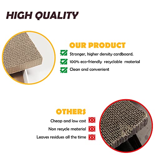 Smartbean Cat Scratcher, 17.3"L x 7.9"W x 4.7"H, Reversible Design for Double Service Life - size: Scratch Box - 5 pcs