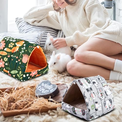 Cinnvoice Guinea Pig Hideout Bed Washable House Cage, Wonder Tale, 7.9 in - size: 7.9 in, style: Wonder Tale