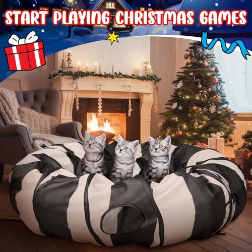 4' x 4' x 11.8'' Cat Tunnel Christmas Tree Skirt