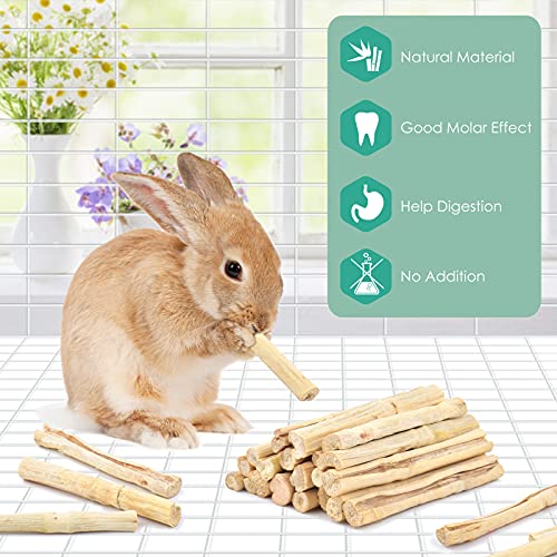 Bissap Sweet Bamboo Chew Sticks for Rabbits 500g/1.1Ib, Bunny Molar Treats Snack for Small Animals Hamsters Chinchillas Guinea Pigs Squirrels Natural Teeth Grinding Toys - size: 1 Count (Pack of 1)