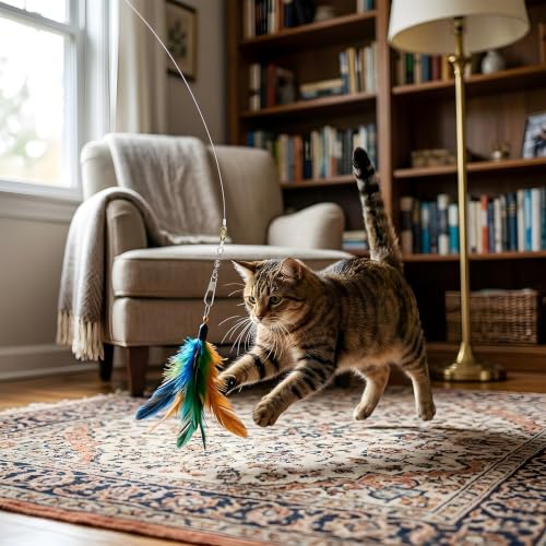 5 Pcs Replacement Strings for Cat Wand Toy,