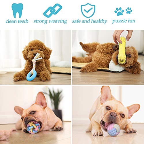 Puppy Chew Toys - Interactive Teething Dog Rope Toy & Balls for Small Dogs - style: A