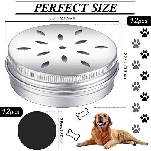 Oudain 12 Pack Dog Scent Work Tins, Cute - style: Cute