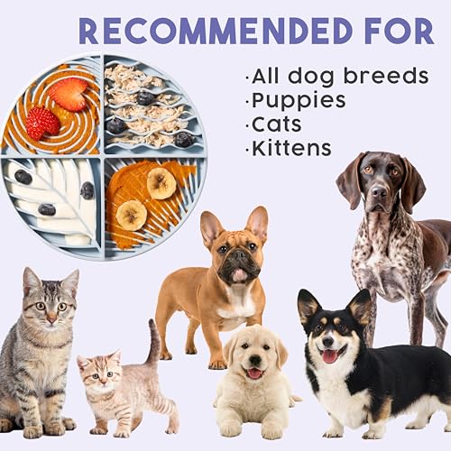 Paradise - Dog Lick Mat for Slow Feeding & Anxiety - Non Slip (Almond) - color: Almond