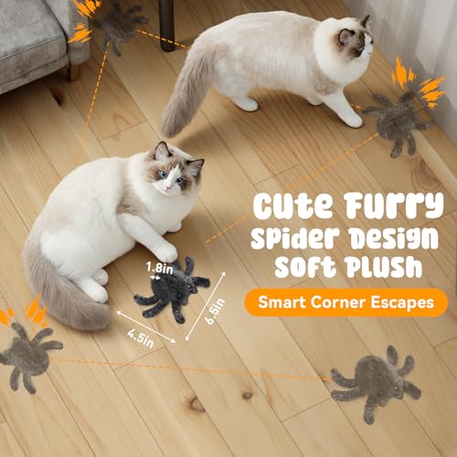Pawingcat Horror Spider Cat Toys Interactive Remote Control Cat Toy