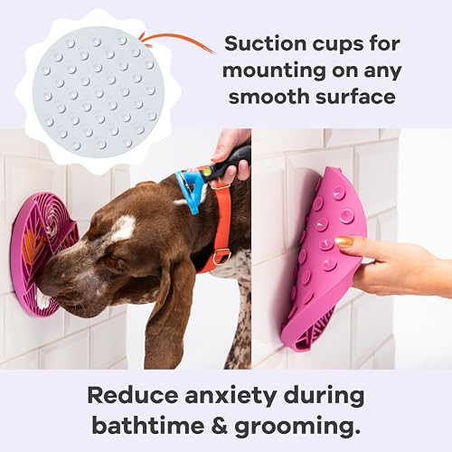 Paradise - Dog Lick Mat for Slow Feeding & Anxiety - Non Slip (Sky) - color: Sky
