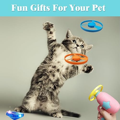 Cat Fetch Toy, Interactive Flying Cat Toy with 48 Propellers, Toys for Training Hunting Chasing(only Flying Propellers) - color: only 48 Propellers