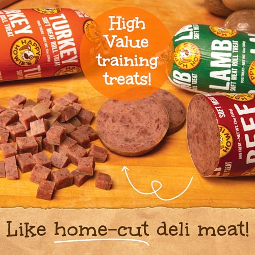 Happy Howie's Soft Meat Roll Treat, High Protein, Beef, 7 Oz (Pack of 6) - size: 7 Ounce (Pack of 6)
