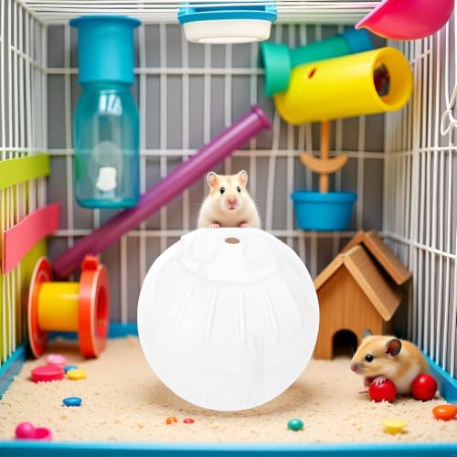 1Pc Transparent Small Pets Exercise Ball Dwarf Hamster Mute Running Spinner Play Toy for Junior Hedgehog Gerbil Hamster Exercise Ball,Small Animals Supplies