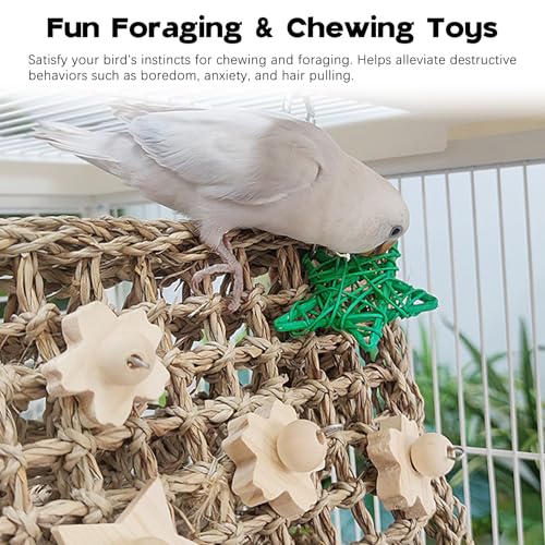 Seagrass Handwoven Bird Bed for Cage(SJ) - color: triangle