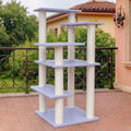 46in 5-Level Cat Tree,Indoor&Outdoor Large Cat Tower with Scratching Posts