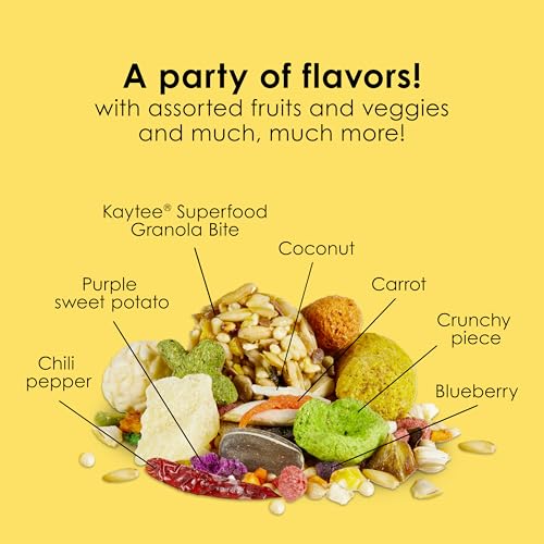 Kaytee Fiesta Conure Bird Food, Nutritious Fun Blend, 4.5 Pounds