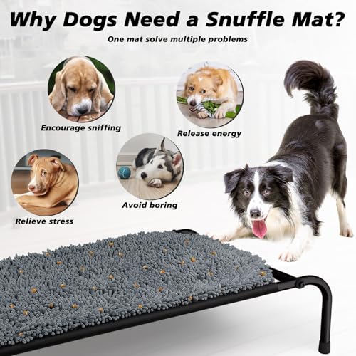 Rundik Snuffle Mat for Dogs, Interactive Puzzle Toys Feeding Games for Pets - size: 23'' x 40''