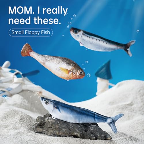 2 Pack Floppy Fish Cat Toys with Catnip, Rechargeable Flopping Fish Toy - color: 2pcs fish toy