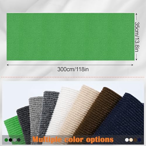 Cat Scratch Furniture Protector - 118" x 13.8" Trimmable Self-Adhesive Cats Claws Scratch Pads, DIY Cat Climbing Couch Protector for Scratch Post Cat Tree Replacement Indoor (Green) - color: Green, size: 13.8" x 118"