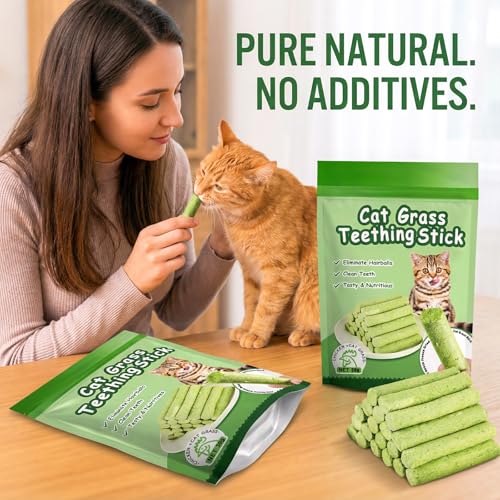 Cat Grass Sticks 6 Pack Silvervine Gall Fruit Chew for Indoor Cats - size: Medium