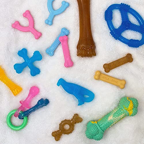 Nylabone New Puppy Starter Kit, Puppy Teething Toys, 3 Pack, Pink - color: Pink, size: Small
