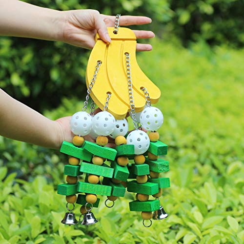 GPY Parrot Toys for Macaw, Interactive Bird Toys for Parrots Large Bird - color: Big banana