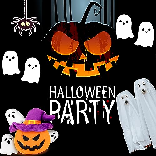 lilfrd Halloween Dog Toys, Pumpkin Ghost Hide & Seek Squeaky Toy - style: Pumpkin