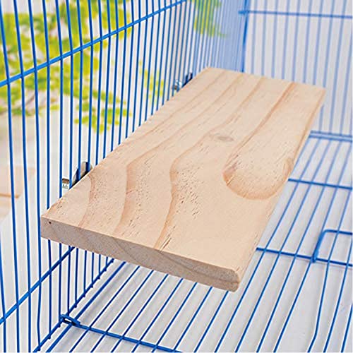 Litewoo Parrot Bird Wood Perch Platform Large Stand Shelf for Budgie, 1PC - size: 1PC