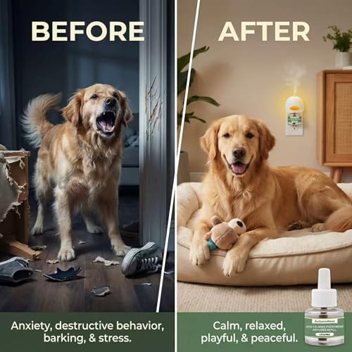8-in-1 Dog Calming Diffuser Kit, 2 Plug-Ins & 6 Refills, 180-Day Supply - color: 8 packs - Duck Diffuser