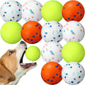 Jenaai 12 Pcs Dog Balls for Aggressive Chewers, Bright Color - color: Bright Color