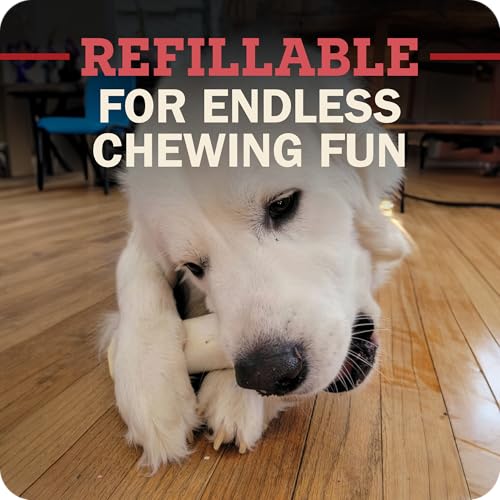 Redbarn Pet Products Large Filled Dog Bones, Cheese & Bacon Flavor - Long Lasting Stuffed Femur Chew Treat Made in USA - 4 Count - Packaging May Vary (Pack of 3) - size: 4 Count (Pack of 3)