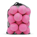 SHYUJAJIE Tennis Ball,20 Pack Practice Balls Bulk,Dog Balls with Mesh Bag - color: Pink