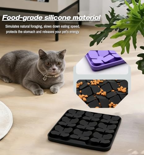 Snuffle Mat for Dogs, Enrichment Feeding Boredom Relief(Black) - color: Black