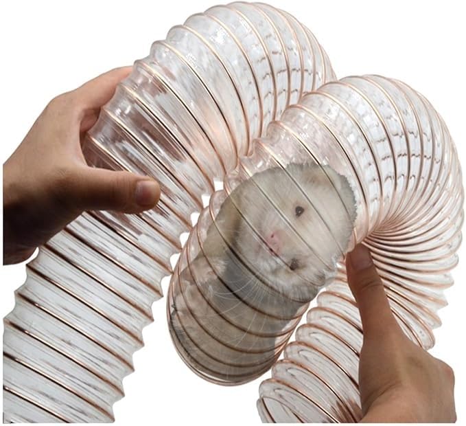 Pet Products Transparent Thru-Way - 46In Interactive Tunnel for Ferrets F Rat Guinea Pig Ratand Small Pets, Transparent and Flexible Design Allows for Better Observation of Pets Playing and Exploring - color: transparent