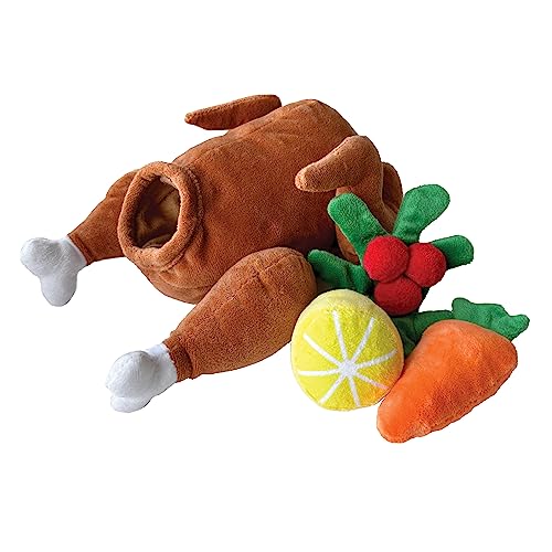 FOUFIT FouFouBrands Hide n Seek Turkey Burrow Nosework Dog Toy
