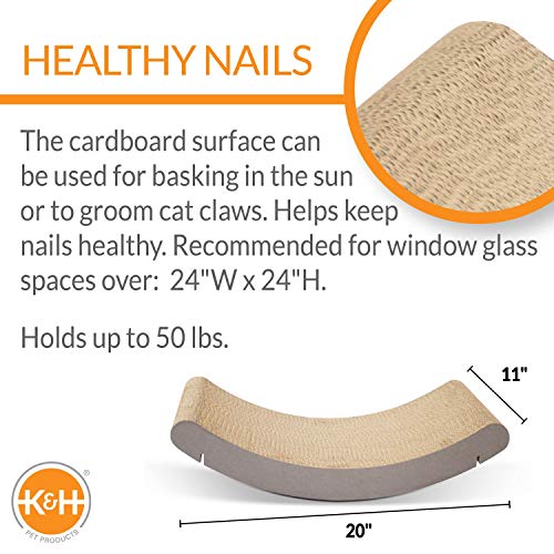 K&H Cat Window Perch, EZ Mount Window Cat Scratcher Kitty Sill Cradle - style: Kitty Sill Cradle