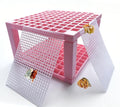 Hermit Crab Rest Platform with Food Bowl Double-Layer Climbing Toys Hermit Crab Accessories Expand Space for Reptile(Pink) - color: Pink