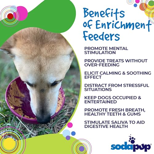 SodaPup Garden Tipsy Bowl eMat – Durable Lick Mat Enrichment Feeder Made in USA from Non-Toxic, Pet-Safe, Food Safe Rubber for Mental Stimulation, Avoiding Overfeeding, Calming, & More - color: Magenta Garden of Eatin' Tipsy Bowl