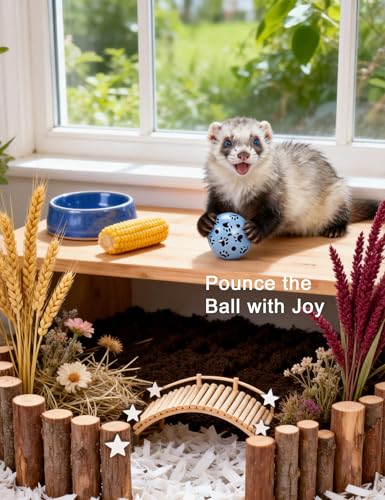 10 Pack Hollow Cutout Bell Play Balls for Ferret, Non Toxic, PP Material