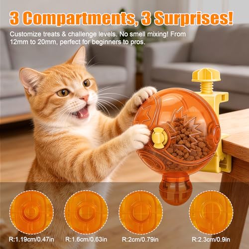 Dog Slow Feeder, Interactive Dog Puzzle Feeder for Enrichment - color: Orange