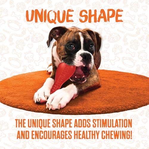 BULLYMAKE Tough Chew Steak Toy for Dogs, Durable Nylon, Aggressive Chewers - style: Steak