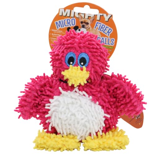 MIGHTY® 2 Pack Microfiber Small Penguin Dog Toys - color: 2PK Pink Penguin