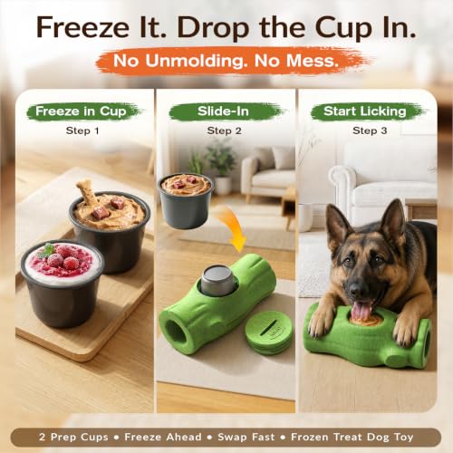 KADTC 2 Pack XXL 3-in-1 Dog Frozen Treat & Lick & Chew Toy for Large Dogs - size: XXL-2PCS