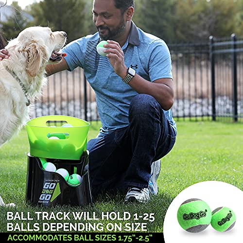 Hyper Pet GoDogGo Automatic Dog Ball Launcher, Includes 5 Balls, 20-60lbs - size: Medium, style: Automatic Machine Dog Ball Launcher