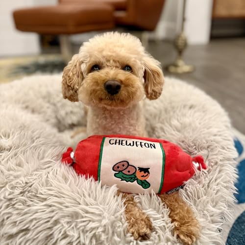 CHEWFFON Snuffle Dog Toy, Interactive Crinkle Toy for Enrichment - style: Sausage