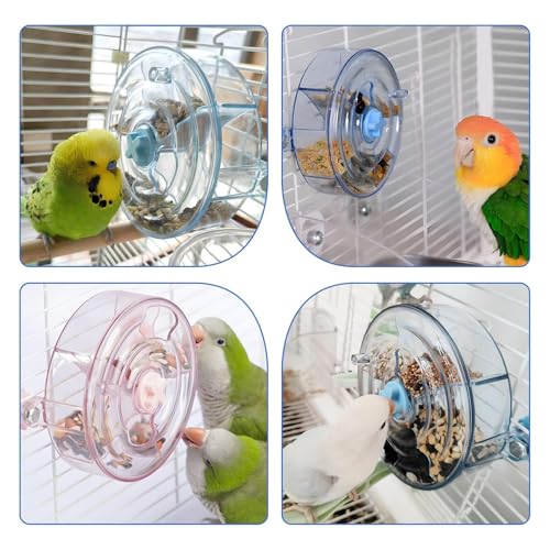 BNOSDM Bird Foraging Toy, Enrichment Parrot Puzzle Toys Transparent - color: White