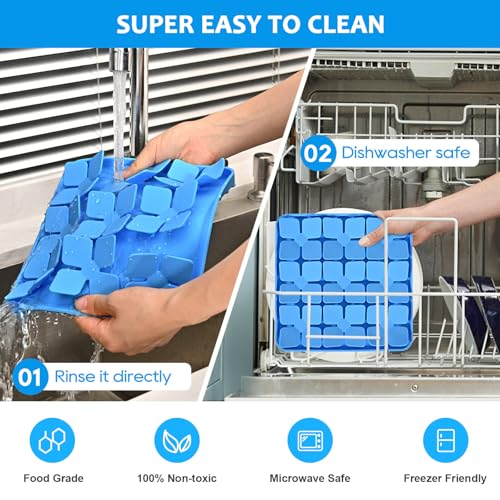 Silicone Snuffle Mat for Dogs 2 Pack, Blue & Purple