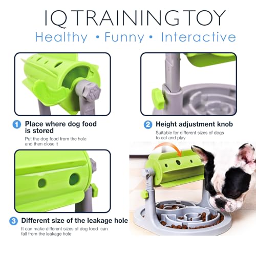 Dog Treat Dispenser Toy, Slow Feeder, Interactive Cat Puzzle Toy
