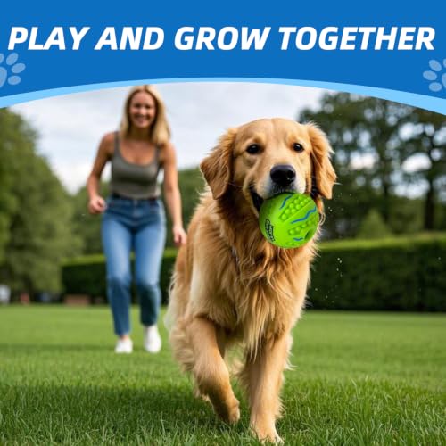 Spiky Interactive Dog Toys Ball, Wave, M, 3.46 in (8.8 cm) - color: Spiky, Wave, size: M 3.46 in (8.8 cm)