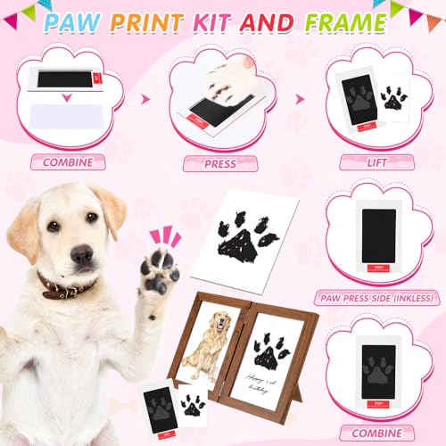 Gemscream 14 Pcs Dog Birthday Toy Gifts Dog Birthday Cake Puppy Interactive Squeak Toys Decorations for Small and Medium Dogs Supplies(Pink) - color: Pink