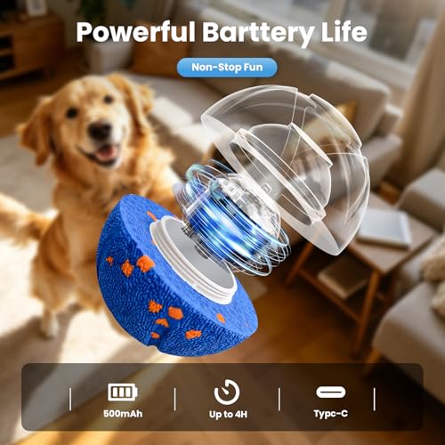 IPX7 Waterproof, Smart Chase Pet Toy Ball for Medium and Large Dogs