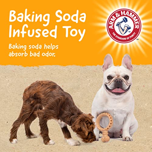 Arm & Hammer Barkies Ring Dog Chew Toy, Peanut Butter Flavor, 5.5 Inch - color: Ring Toy, size: 5.5 Inch