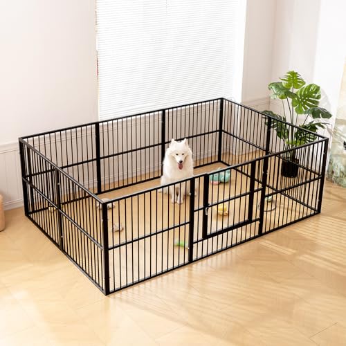 2-Panel Dog Playpen Extension - color: Black, style: 2 Panels